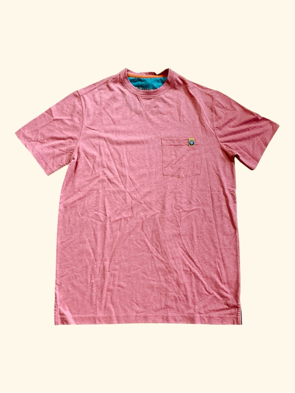 Castaway Clothing Nantucket Island T-Shirt S Heather Red S/S perf polycotton nwt